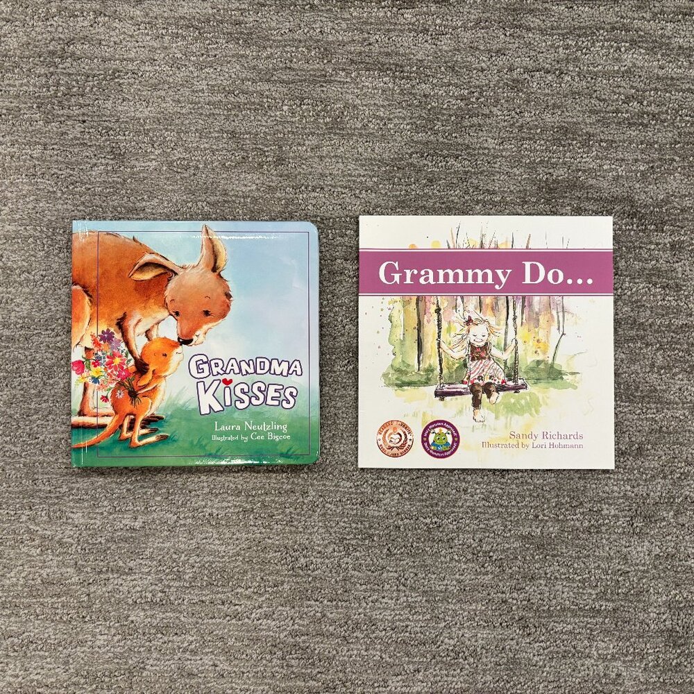 Grandma Baby Books - Picture Books - Set of 2 - Grandma Gift - Grammy